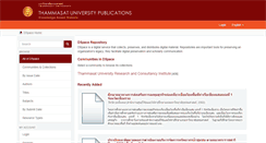 Desktop Screenshot of dspace.library.tu.ac.th