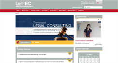 Desktop Screenshot of letec.law.tu.ac.th